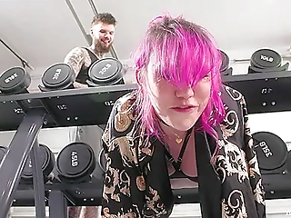 Shemale Gym Slut Gets Filthy with Huge Dick!